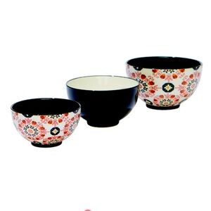 CHIC & TONIC 3 piece nesting/ serving bowls